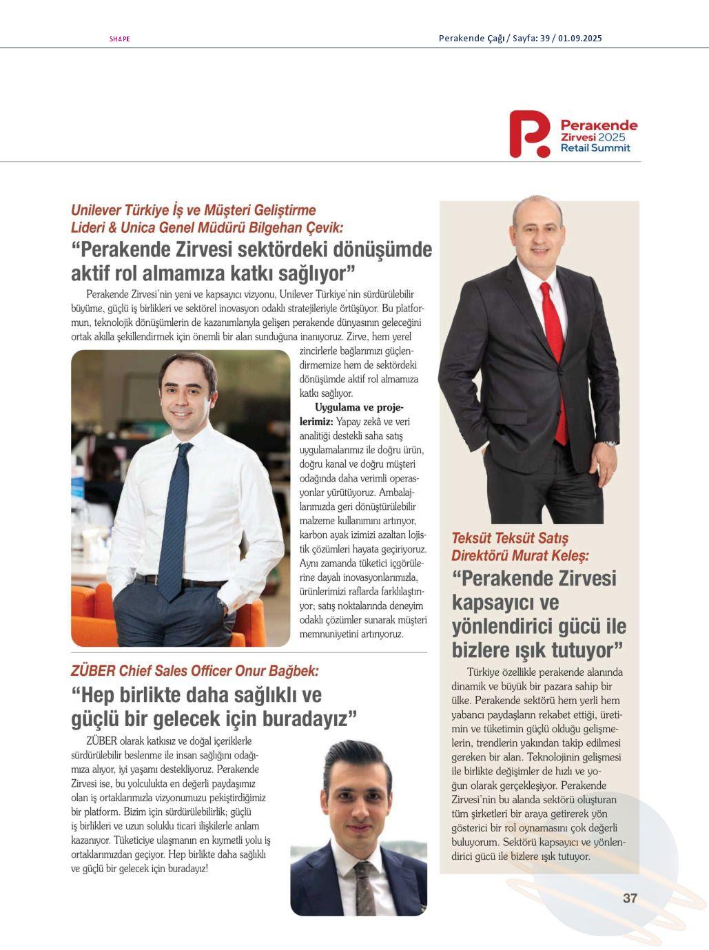 Teksüt, Perakende Zirvesi 2025’te Sektörün Geleceğine Işık Tuttu